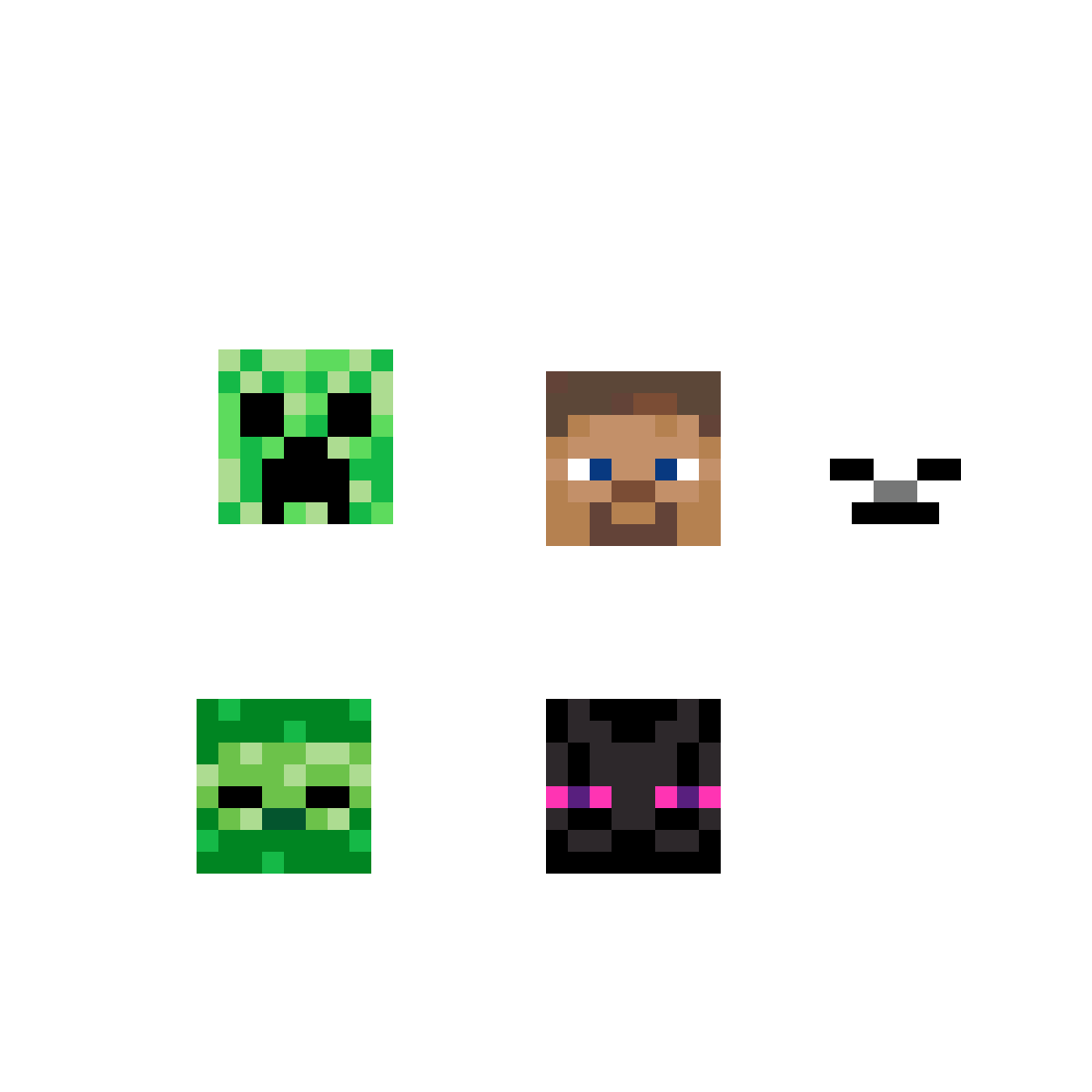 Minecraft ansikten