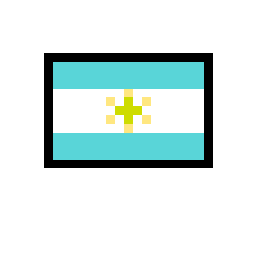 Pärlplatta mönster för argentinska