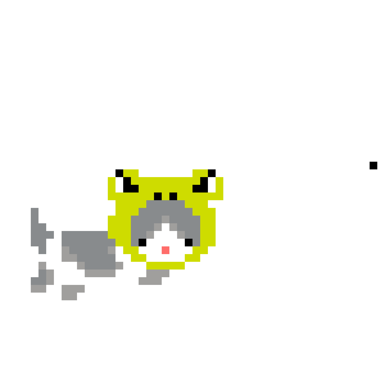 Pärlplatta mönster för Cat FroggyHat WithoutBackGround