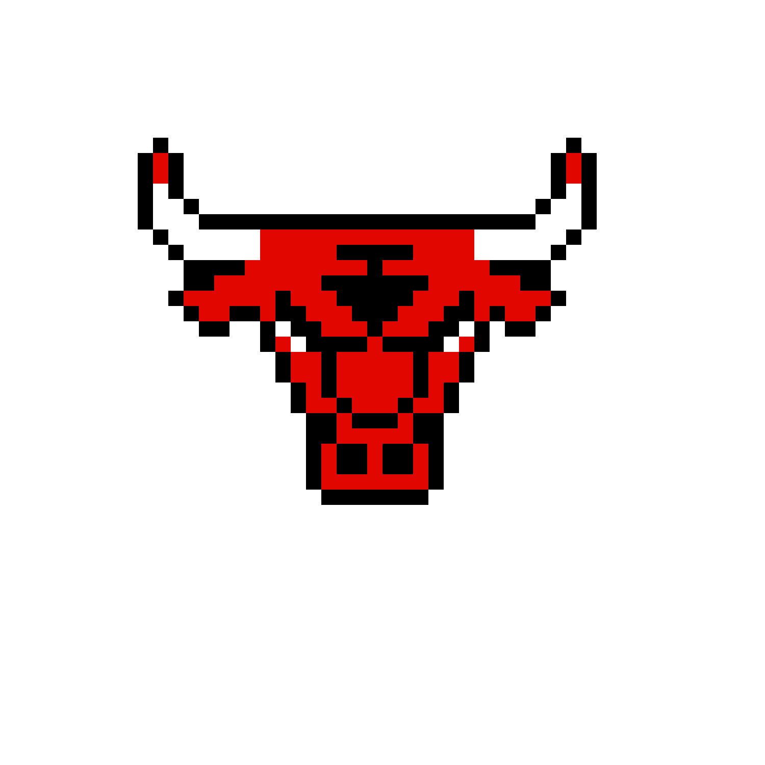 Pärlplatta mönster för Chicago Bull
