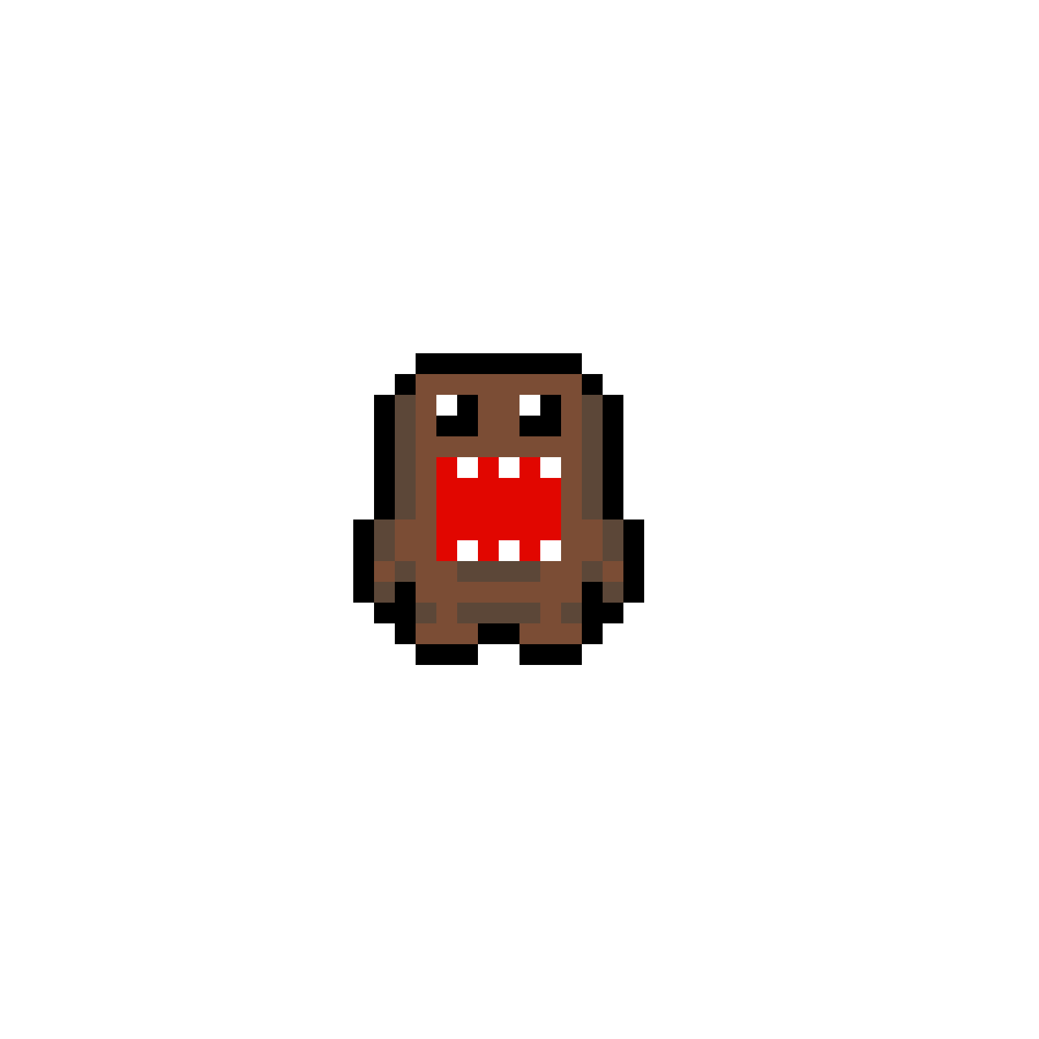 Pärlplatta mönster för Domo-Kun