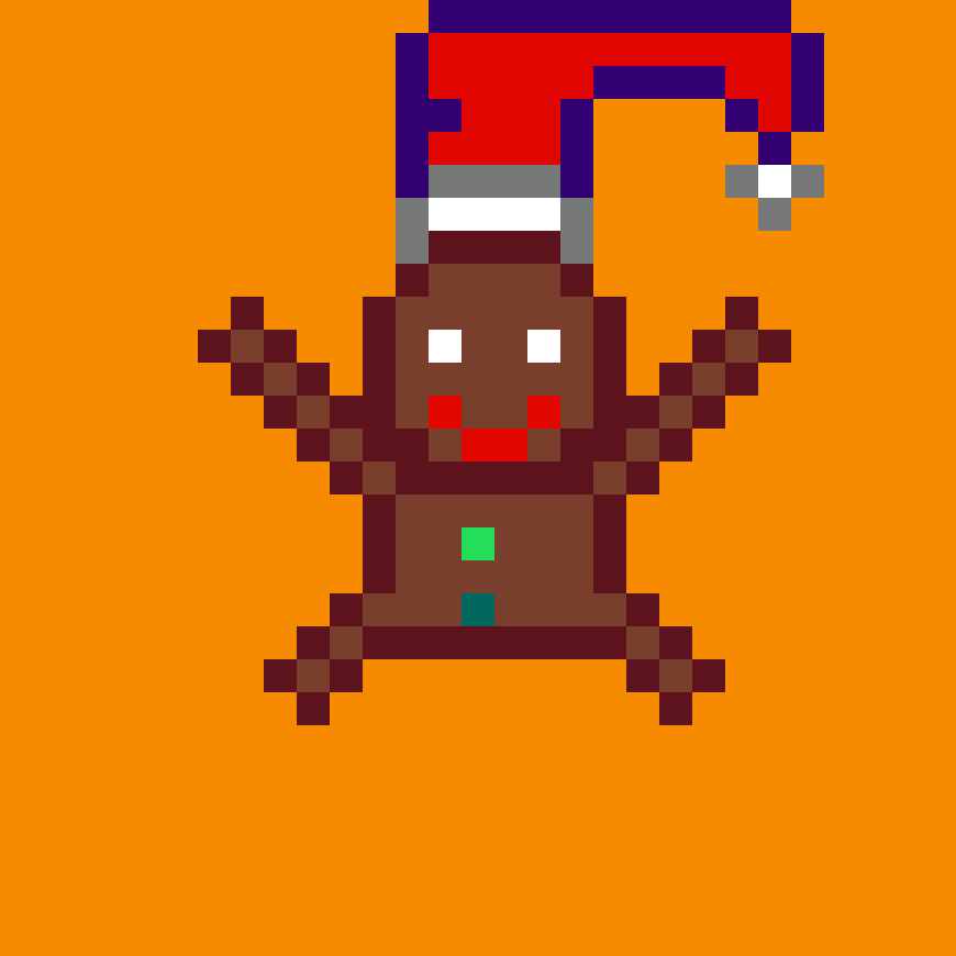 Pärlplatta mönster för Julkaka