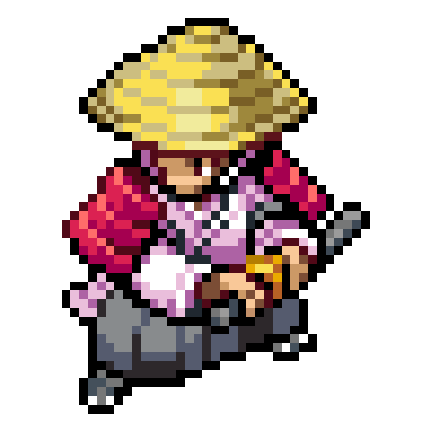 Pärlplatta mönster för Samurai