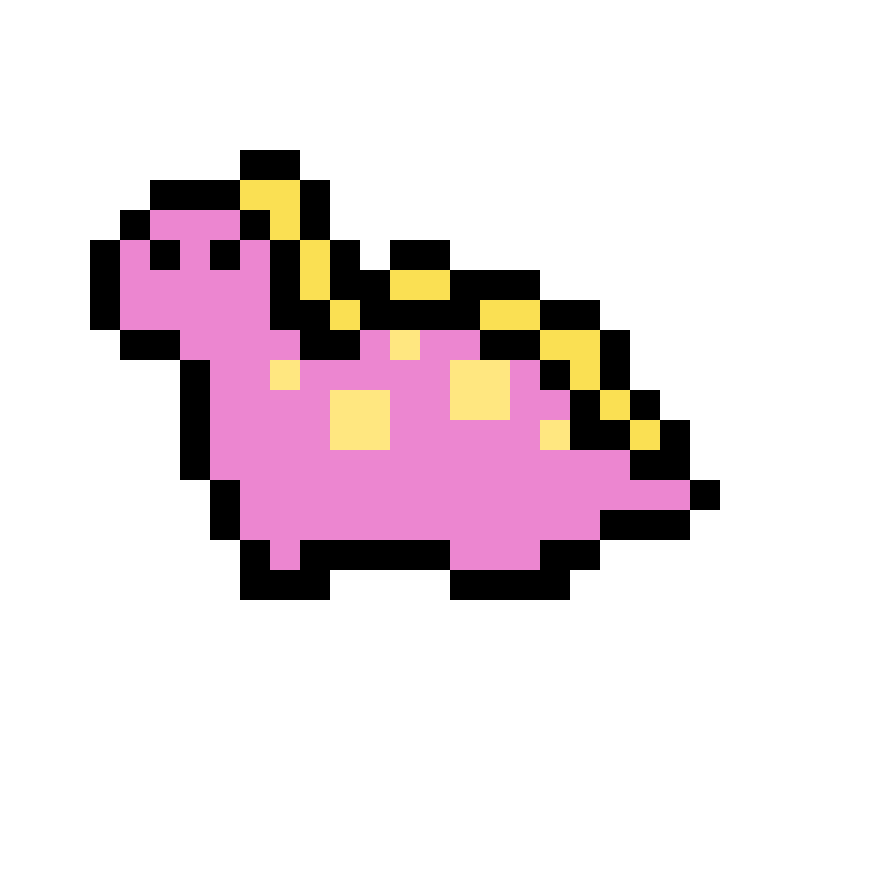 Pärlplatta mönster för Stegosaurus