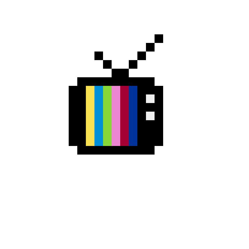 Pärlplatta mönster för TV