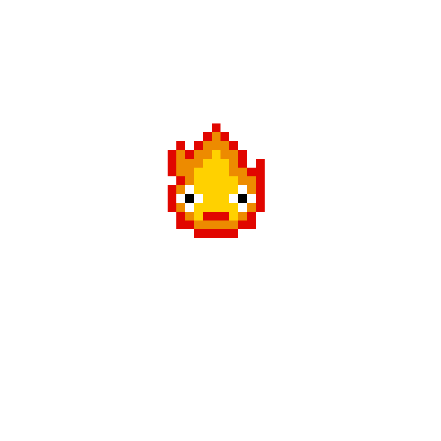 Pärlplatta mönster för Calcifer