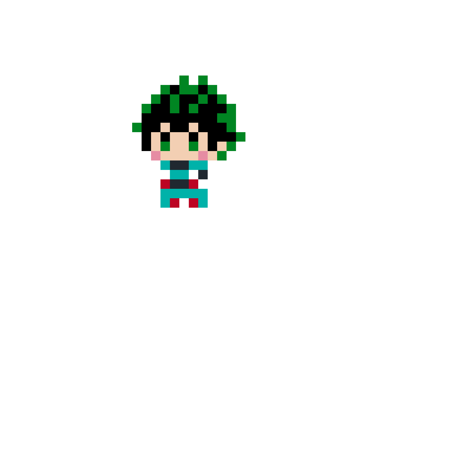 Pärlplatta mönster för Deku - Boku no Hero