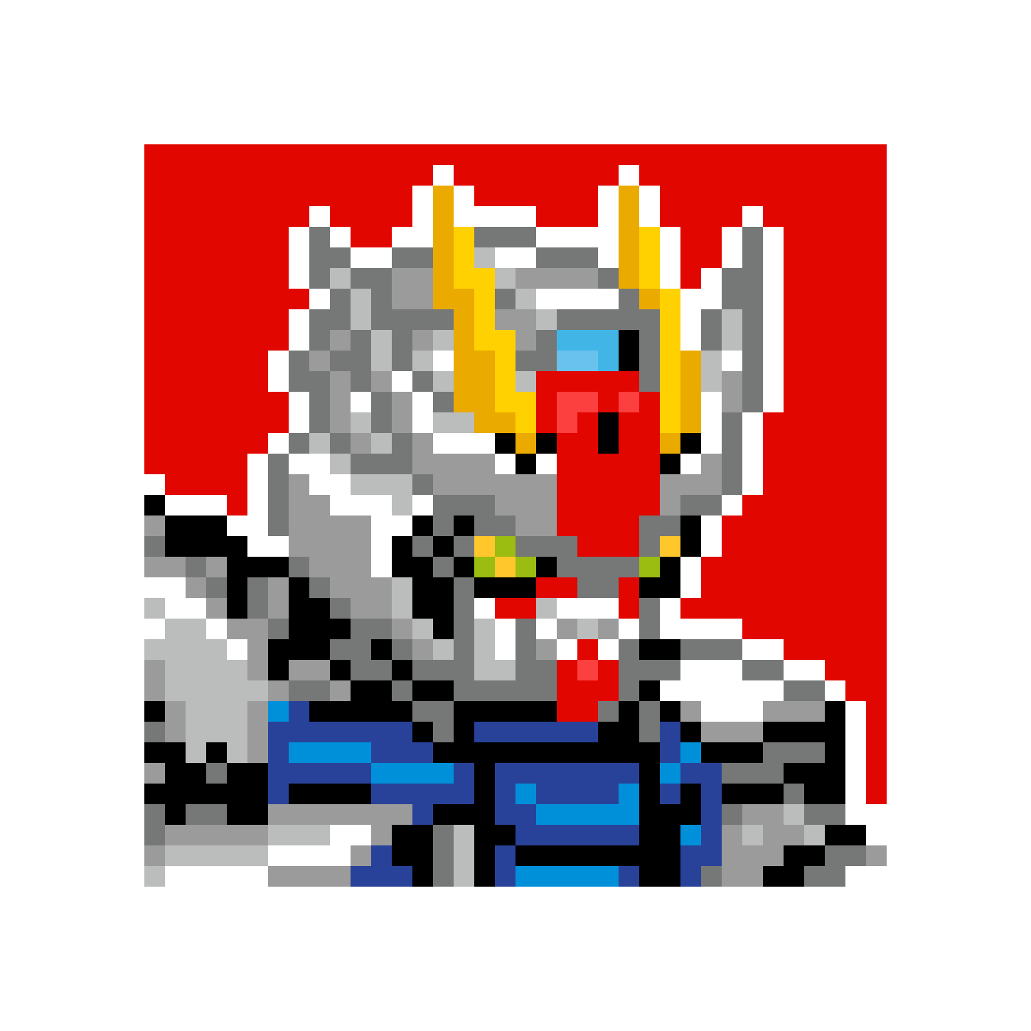 Pärlplatta mönster för Gundam