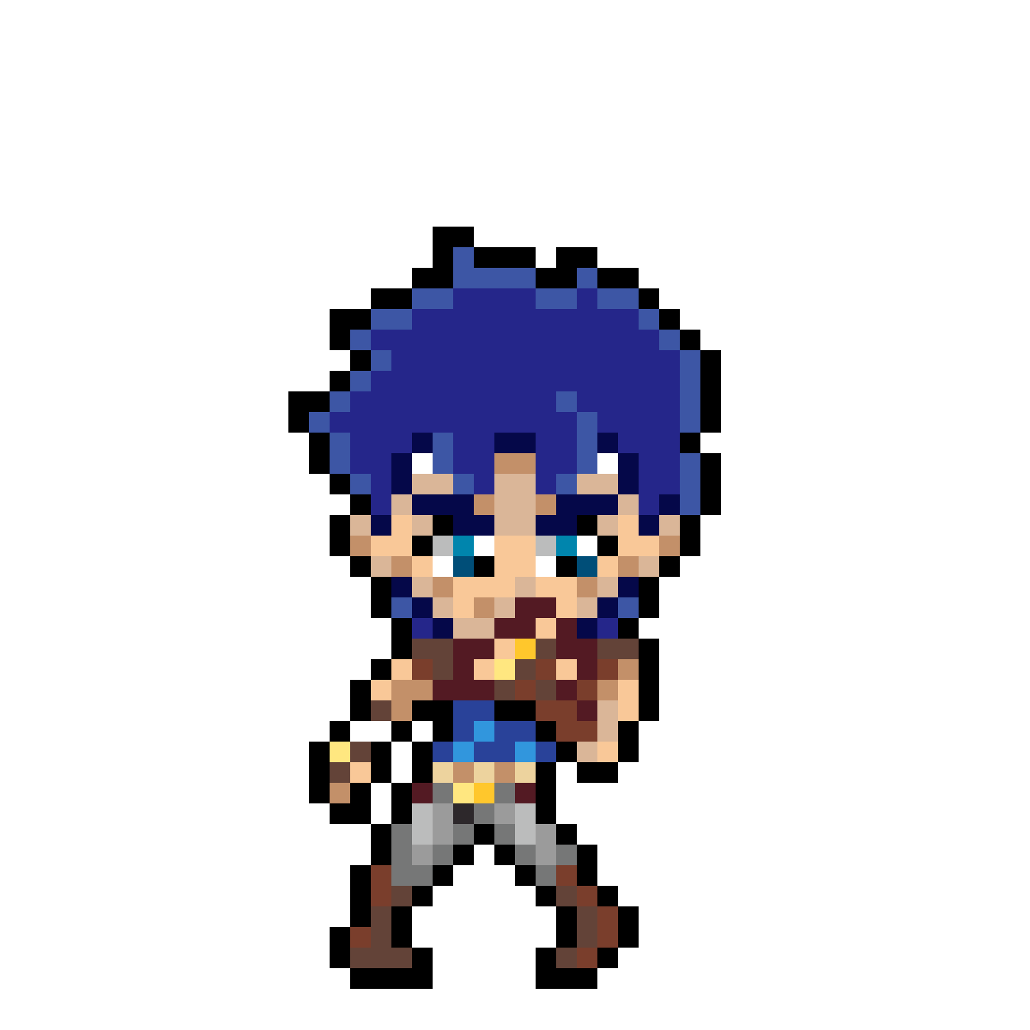 Pärlplatta mönster för Jonathan Joestar - Jojos Bizarre Adventure