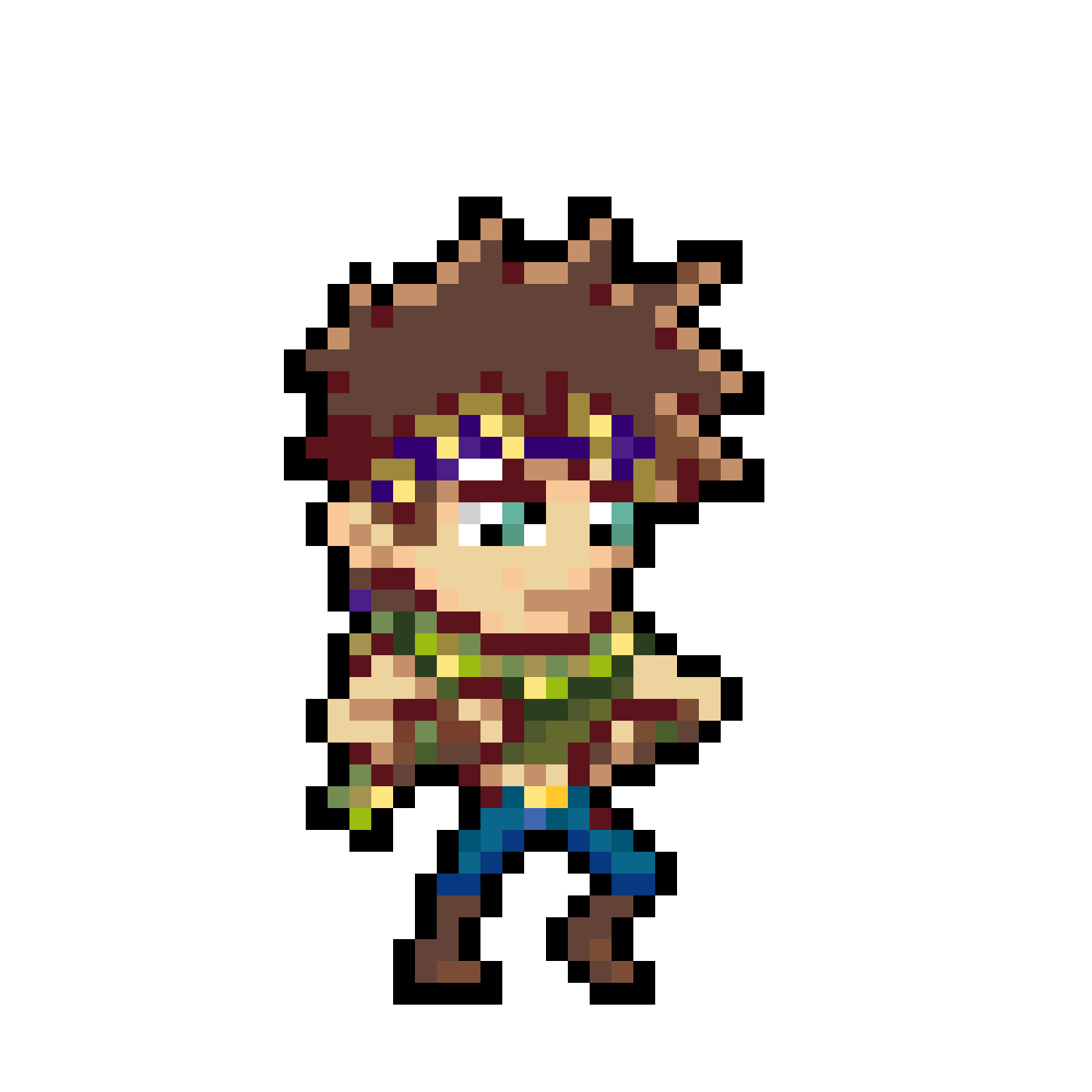 Pärlplatta mönster för Joseph Joestar - Jojos Bizarre Adventure