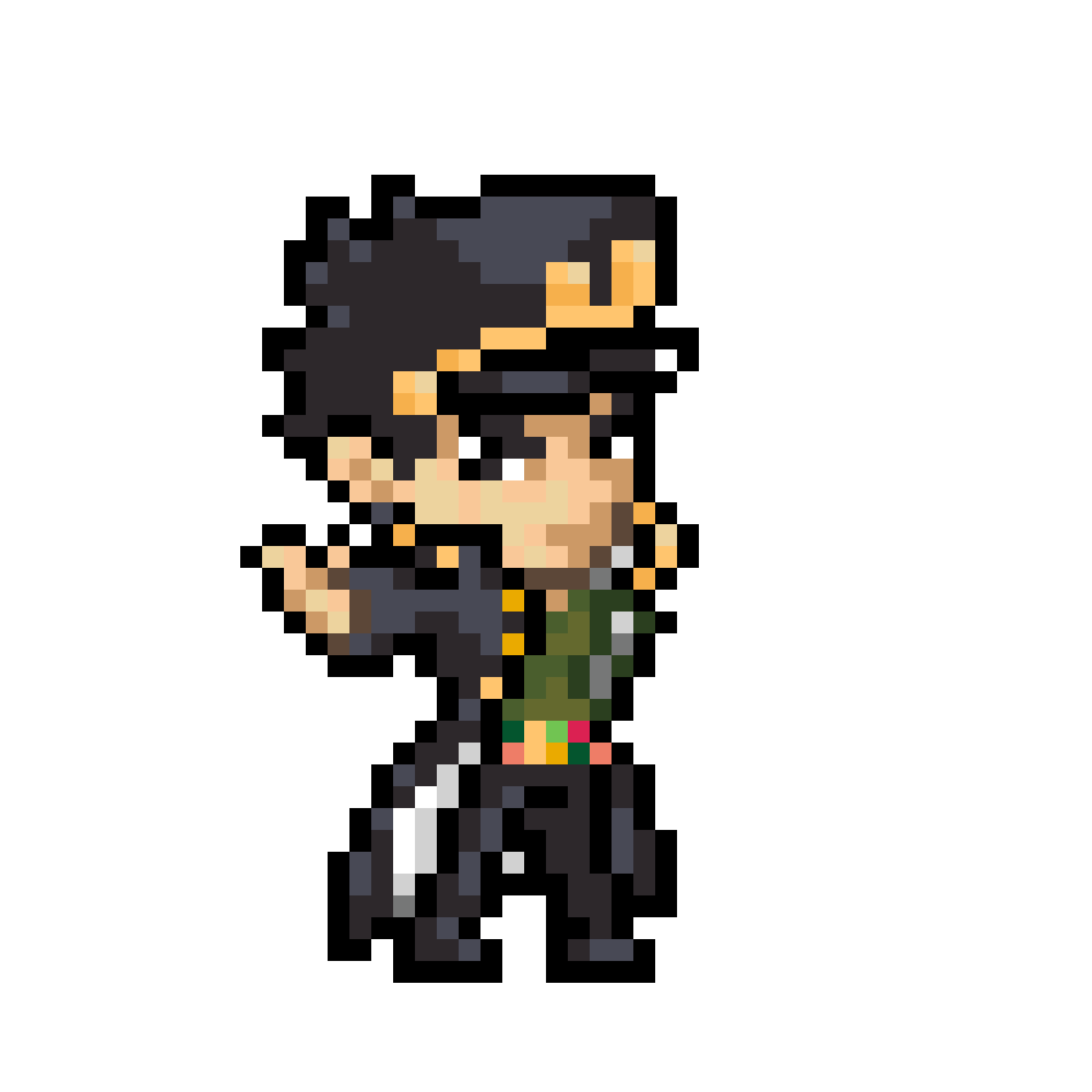 Pärlplatta mönster för Jotaro - Jojos Bizarre Adventure