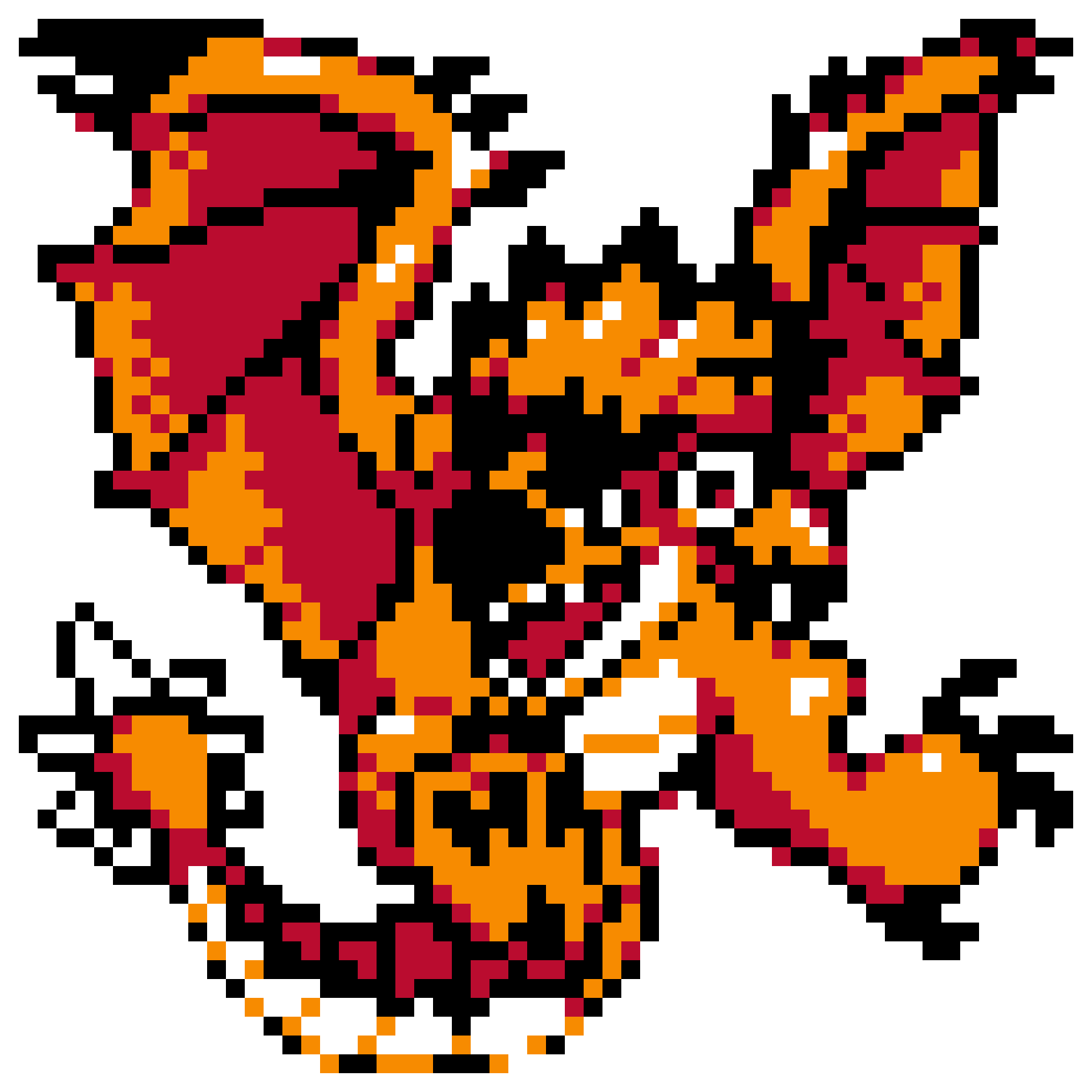 Pärlplatta mönster för Rathalos - Monster Hunter
