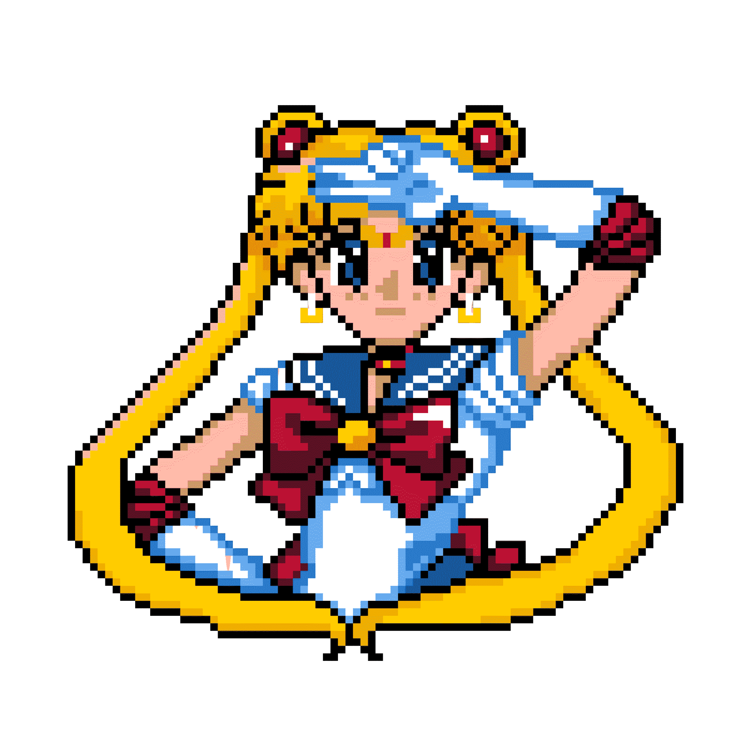 Pärlplatta mönster för Sailor moon