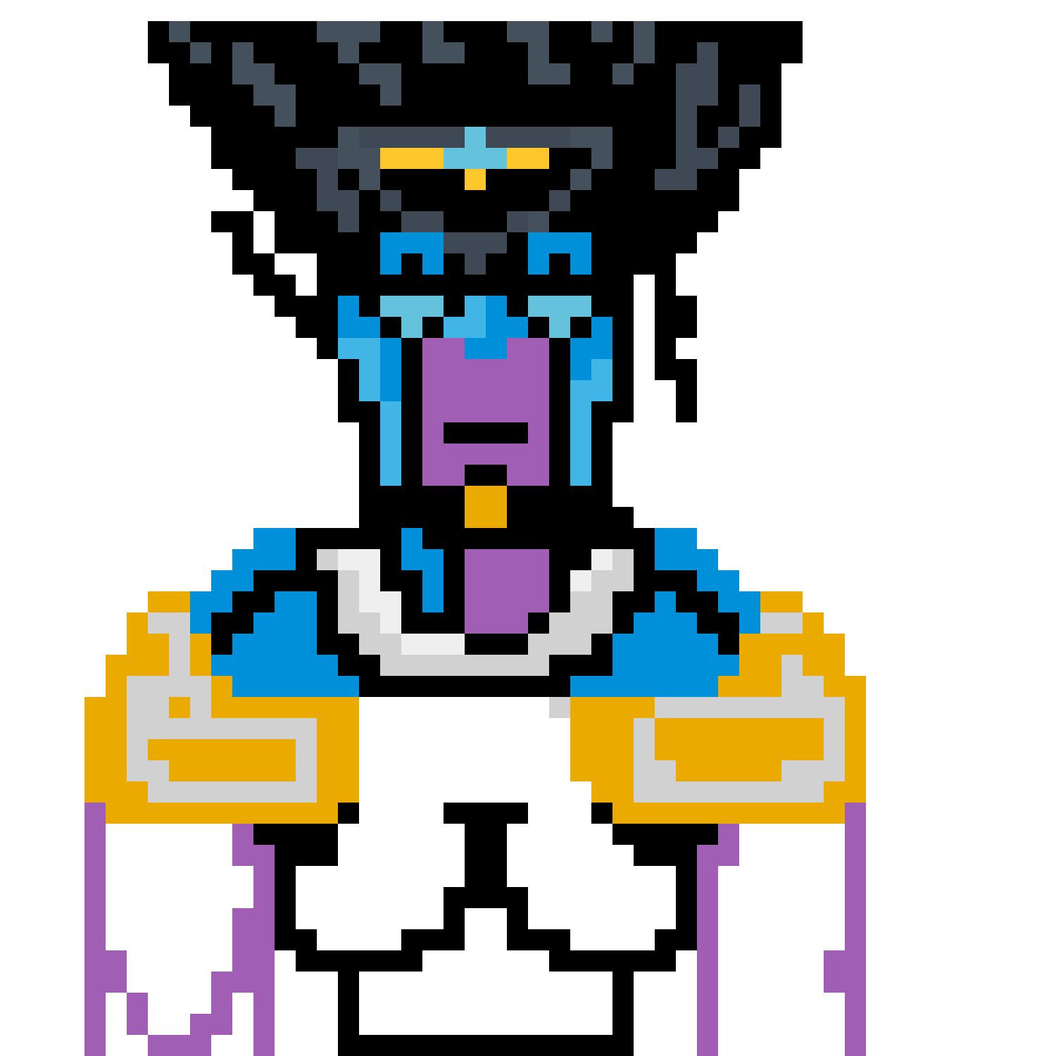 Pärlplatta mönster för star platinum