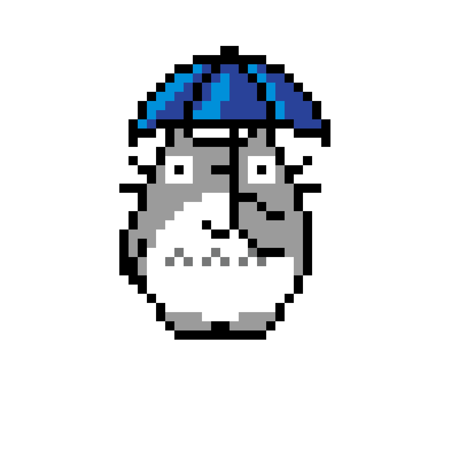 Pärlplatta mönster för Totoro