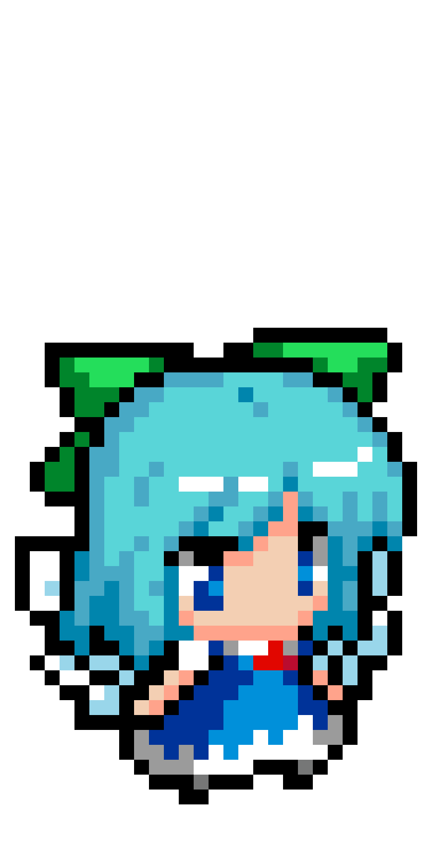 Pärlplatta mönster för Touhou Project Cirno