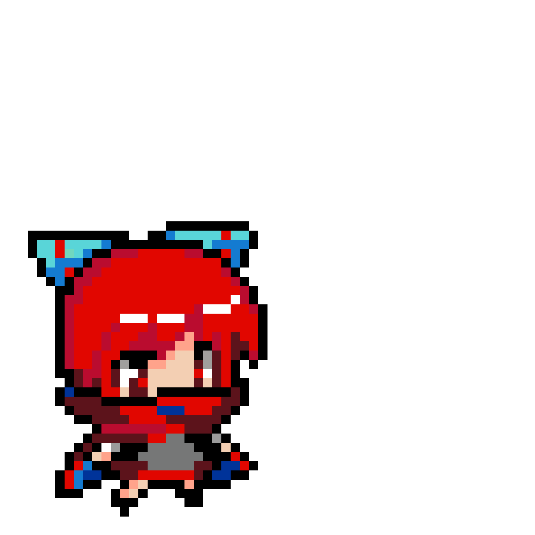 Pärlplatta mönster för Touhou Project Sekibanki