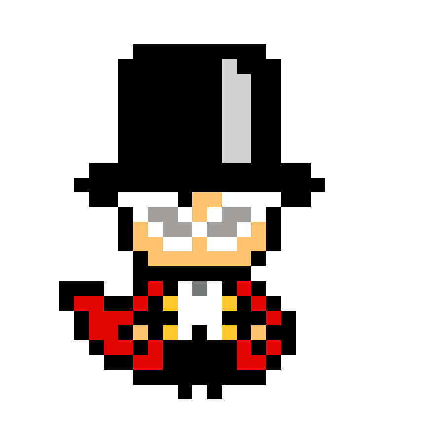 Pärlplatta mönster för tuxedo mask