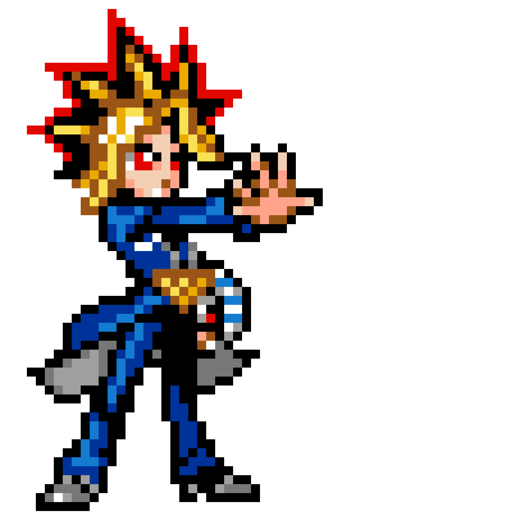 Pärlplatta mönster för YAMI YUGI - YuGiOh