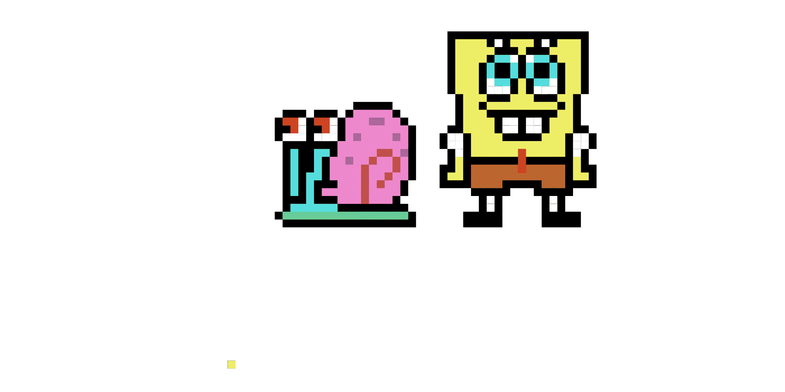 Pärlplatta mönster för Bob y Gary