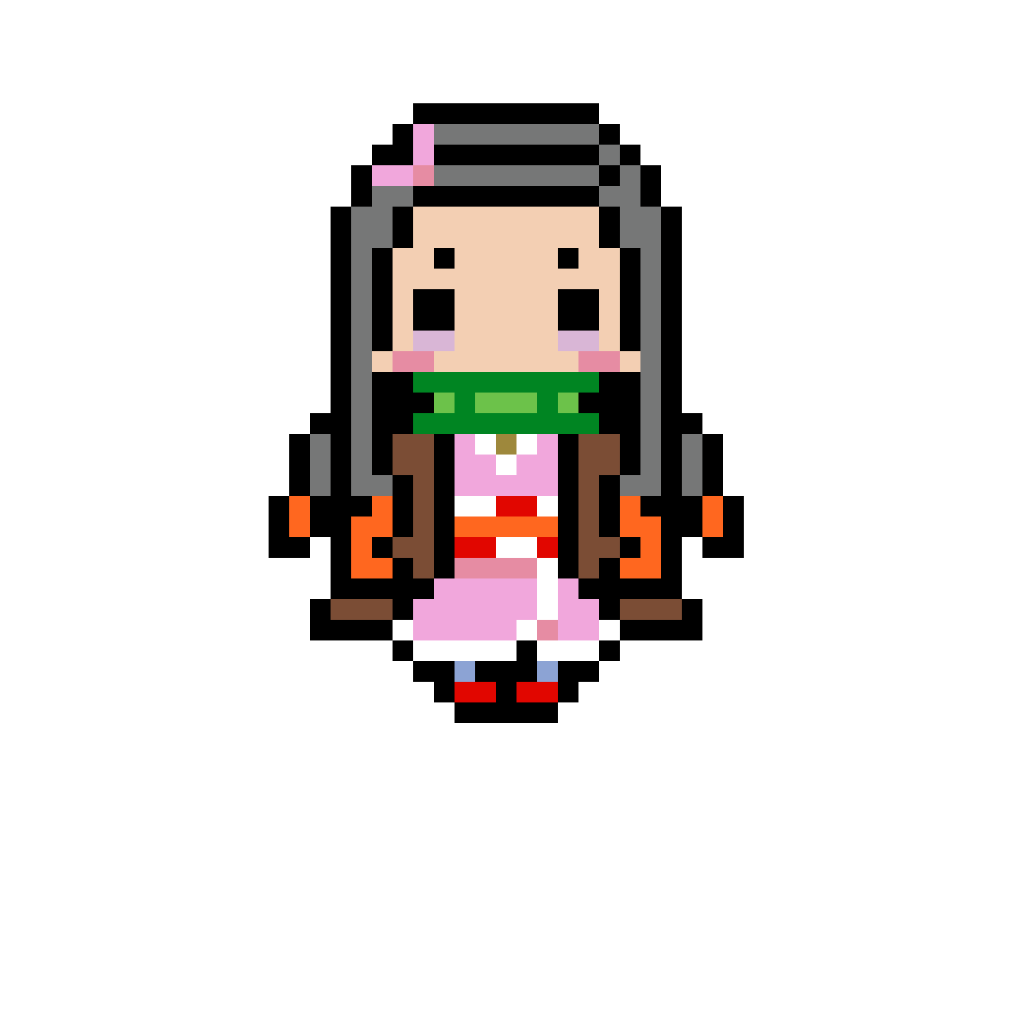 Pärlplatta mönster för NEZUKO CHIBI