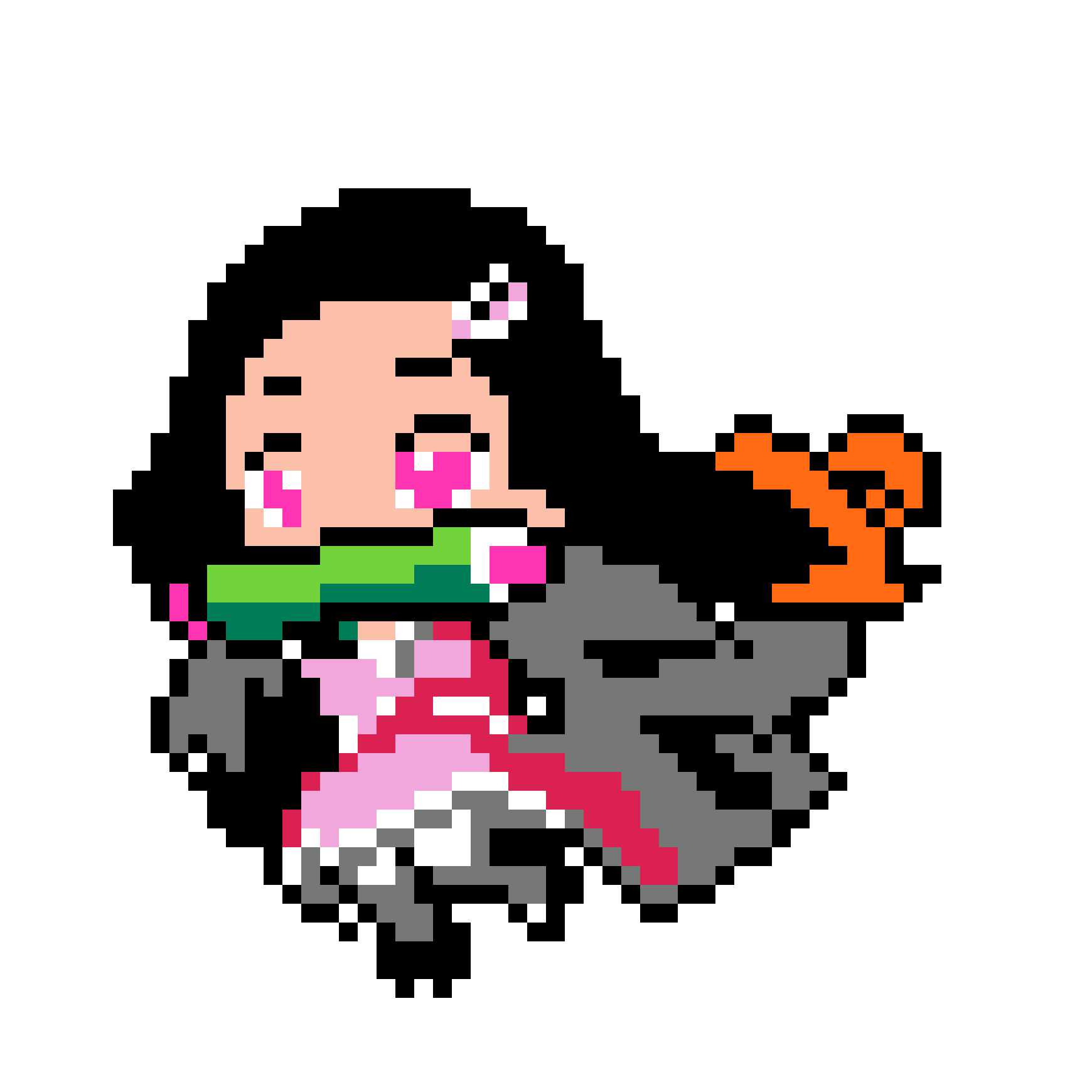 Pärlplatta mönster för nezuko onichan uwu