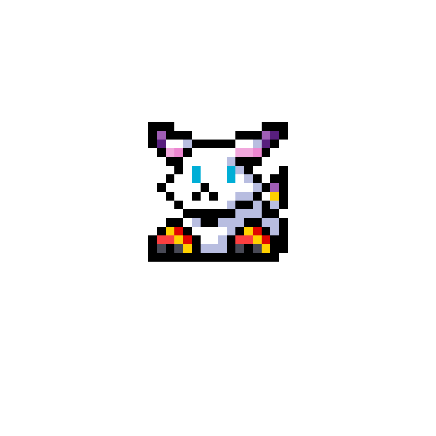 Pärlplatta mönster för GATOMON-DOT (DIGIMON)