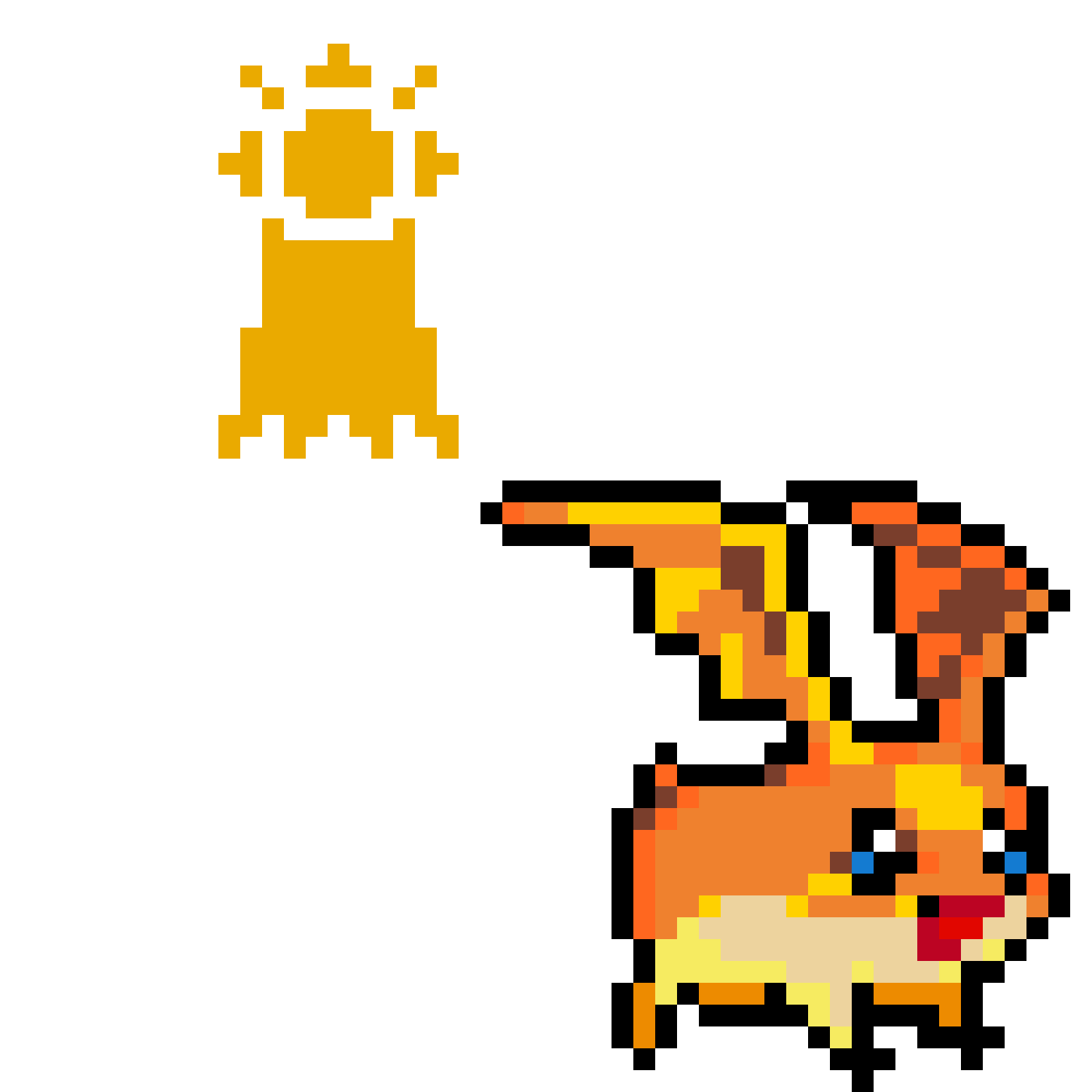 Pärlplatta mönster för Patamon