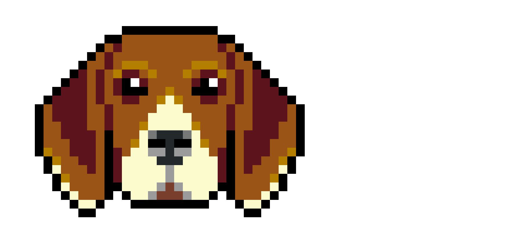 Pärlplatta mönster för Beagle