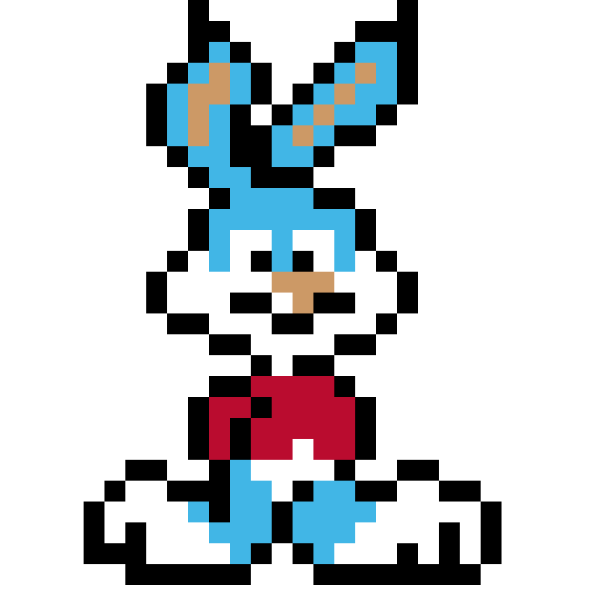 Pärlplatta mönster för Buster bunny