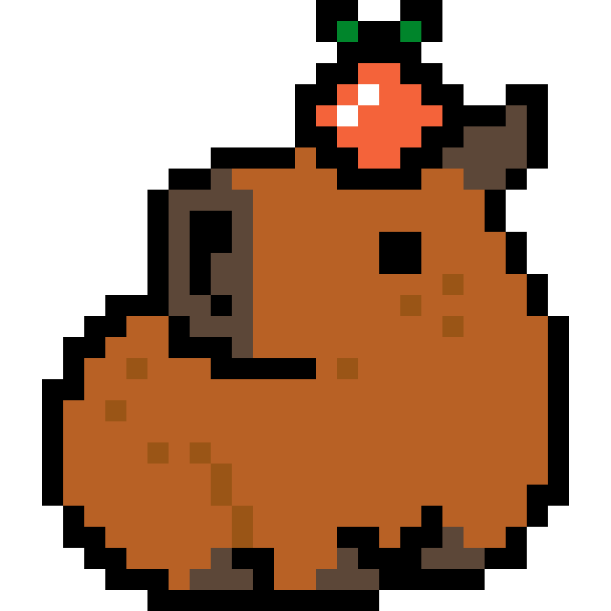 Pärlplatta mönster för Capybara