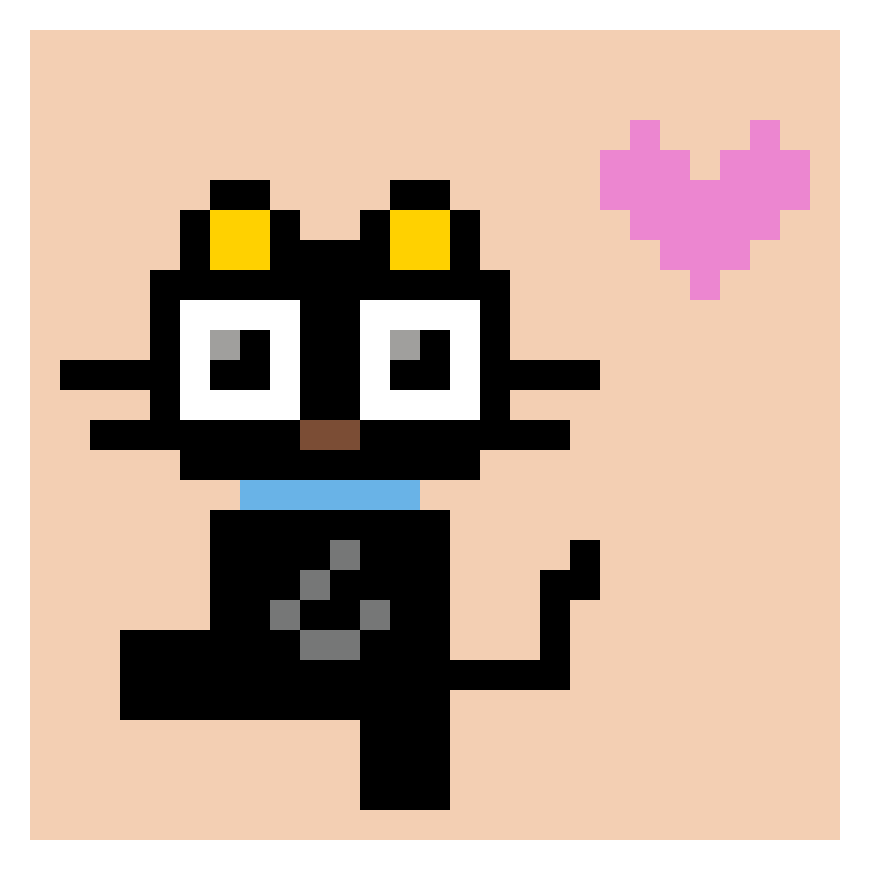 Pärlplatta mönster för choco cat :3