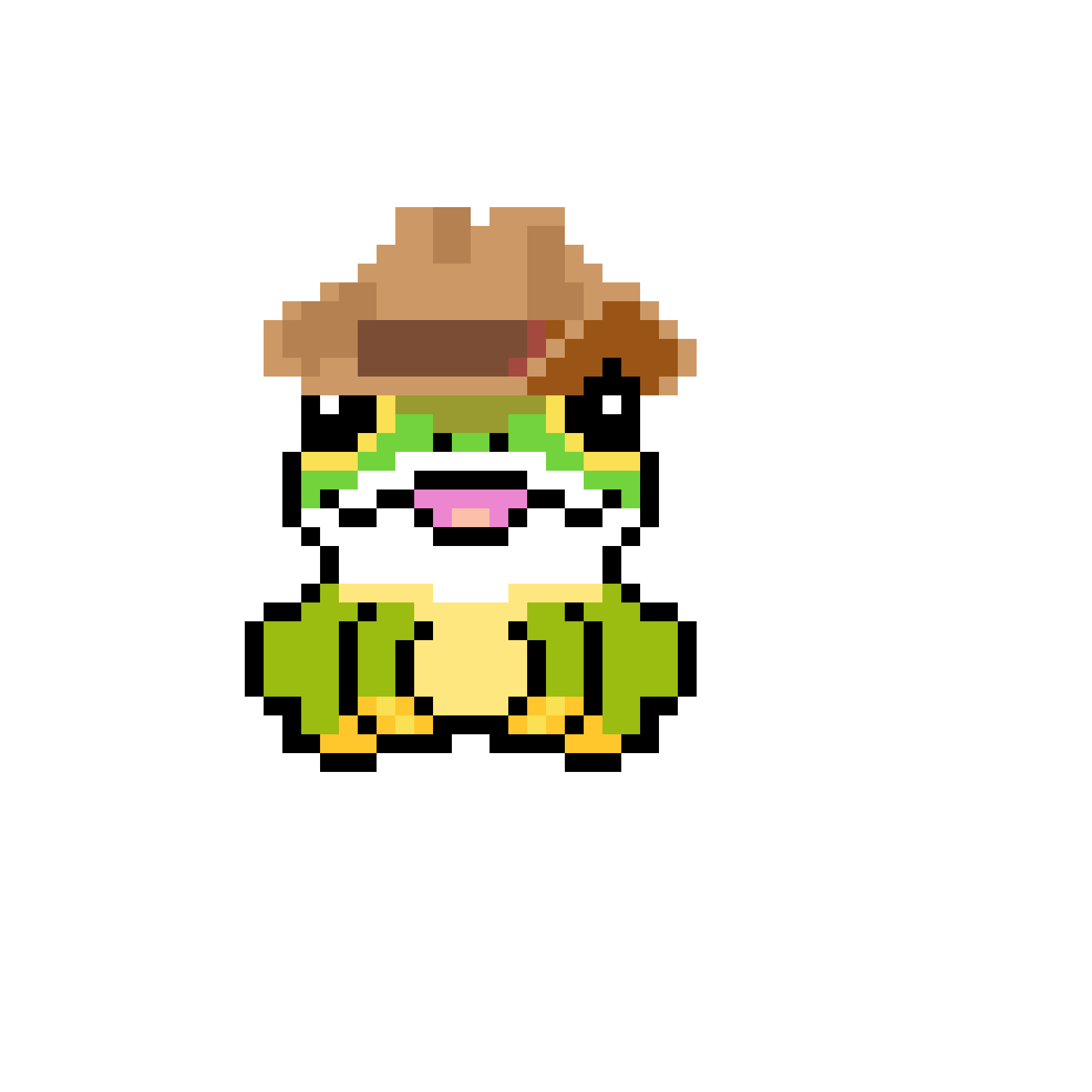 Pärlplatta mönster för CowBoy-Froggy Pärla