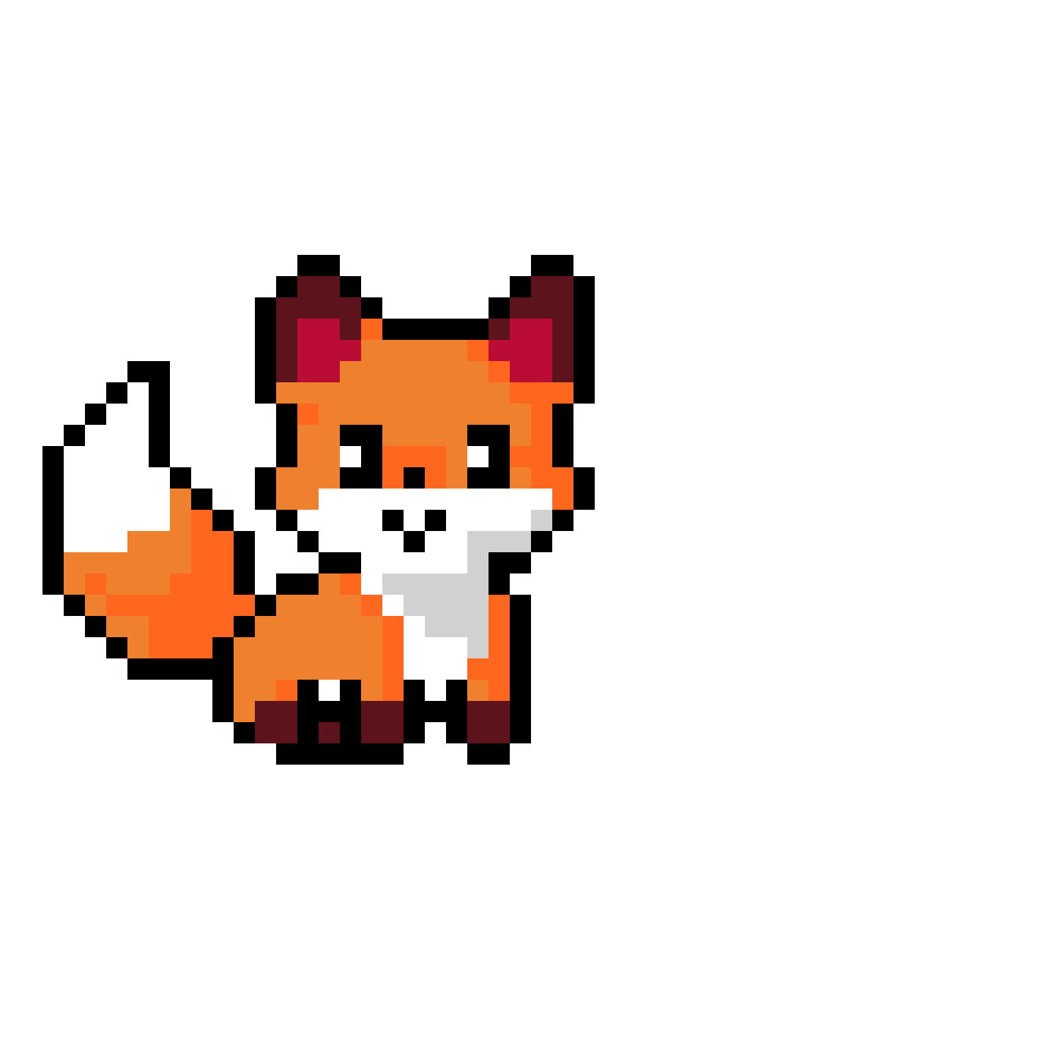 Pärlplatta mönster för Cutty Fox