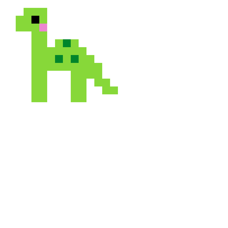 Pärlplatta mönster för dino