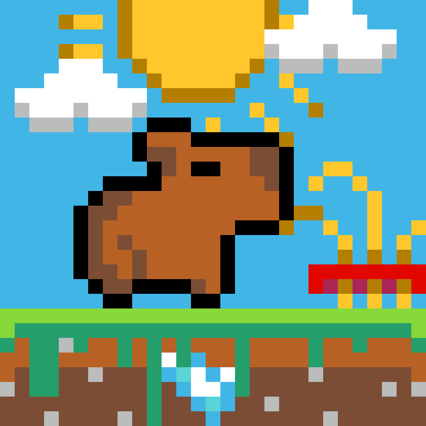Pärlplatta mönster för Förbättrad capybara