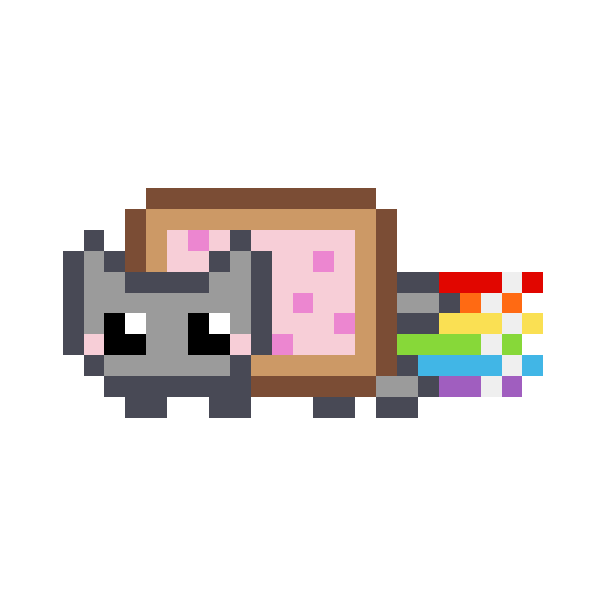 Pärlplatta mönster för Nyan Cat