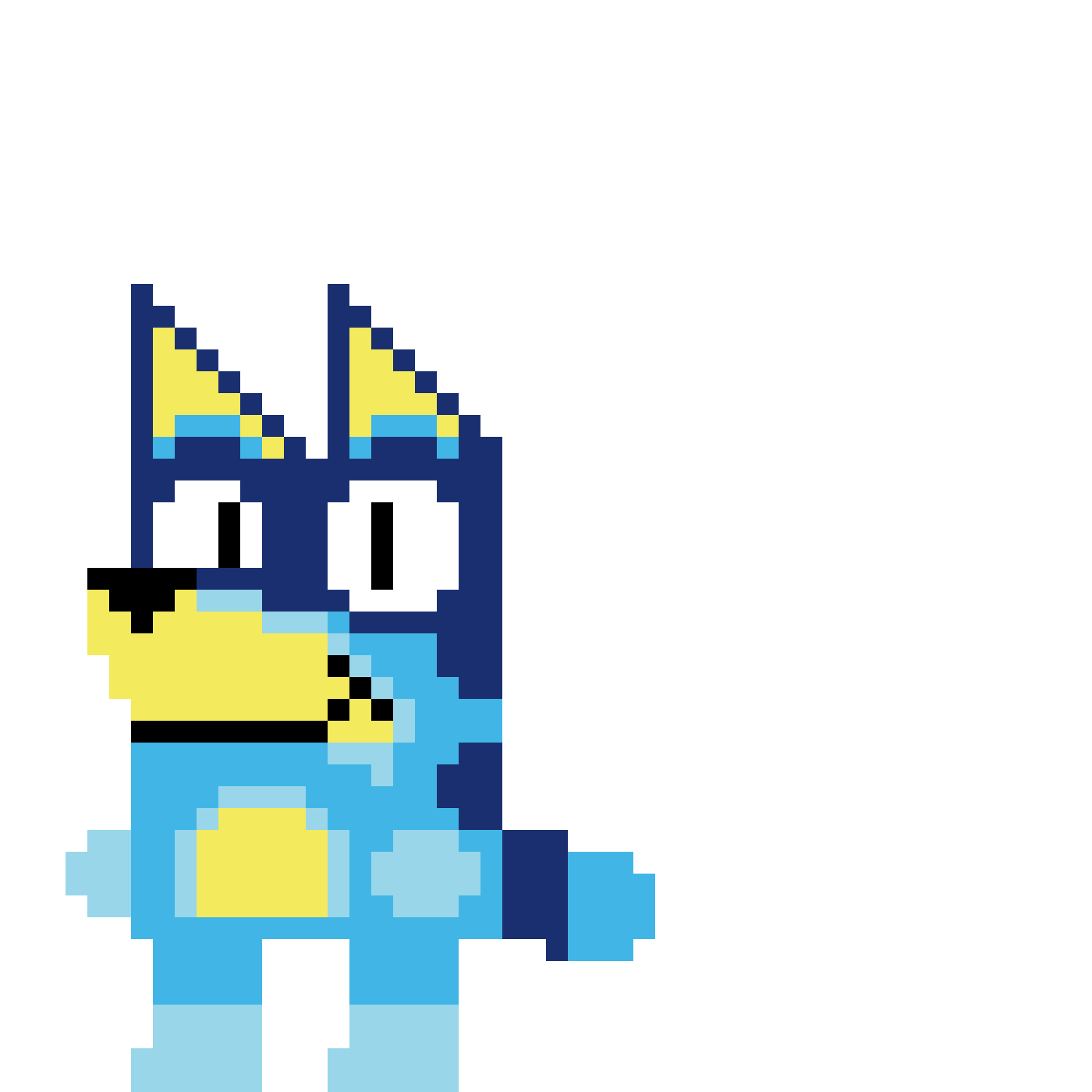 Pärlplatta mönster för Bandit bluey