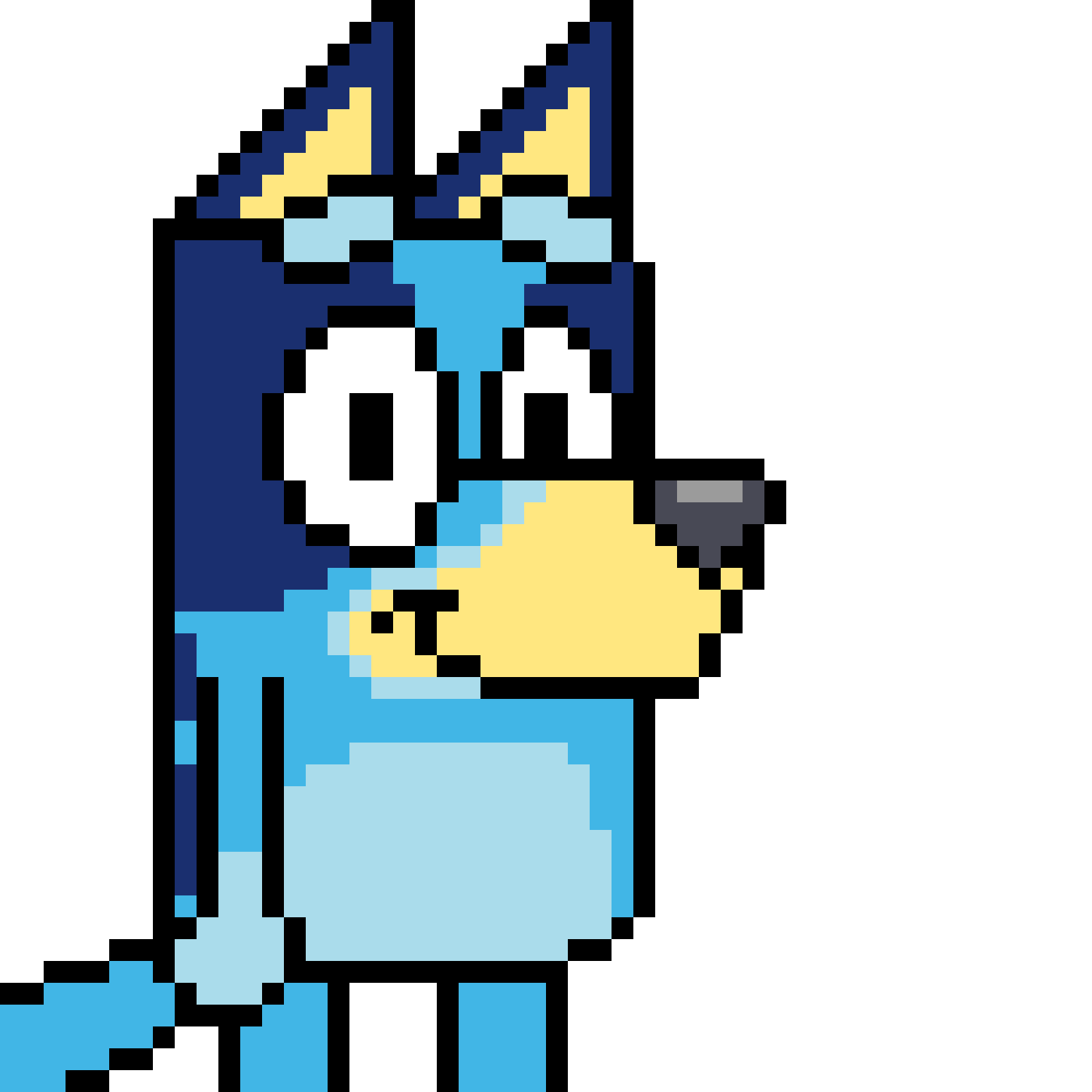 Pärlplatta mönster för Bluey