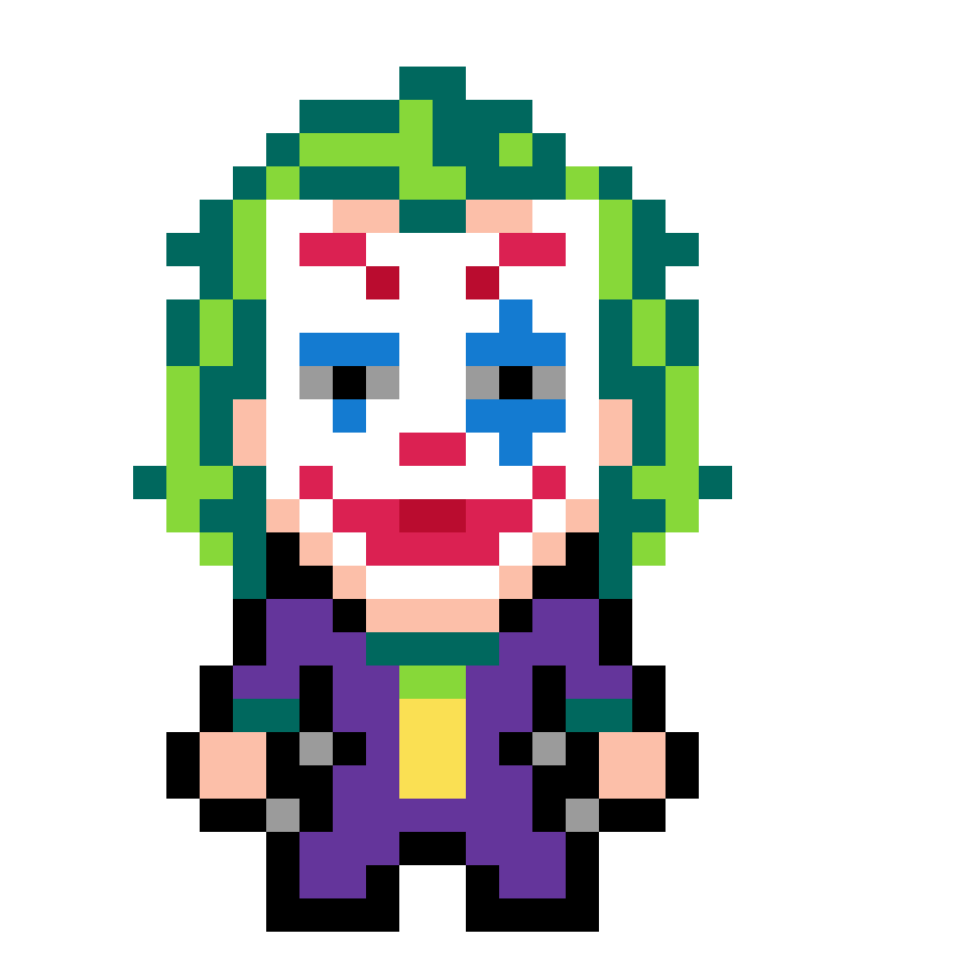 Pärlplatta mönster för Joker