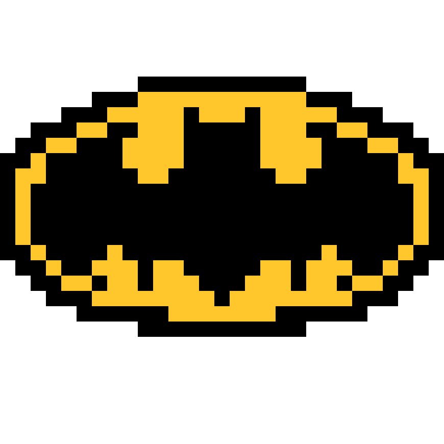 Pärlplatta mönster för Logo Batman