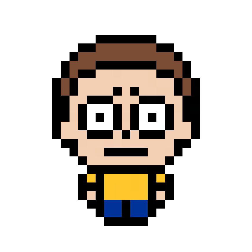 Pärlplatta mönster för Morty Smith (Rick