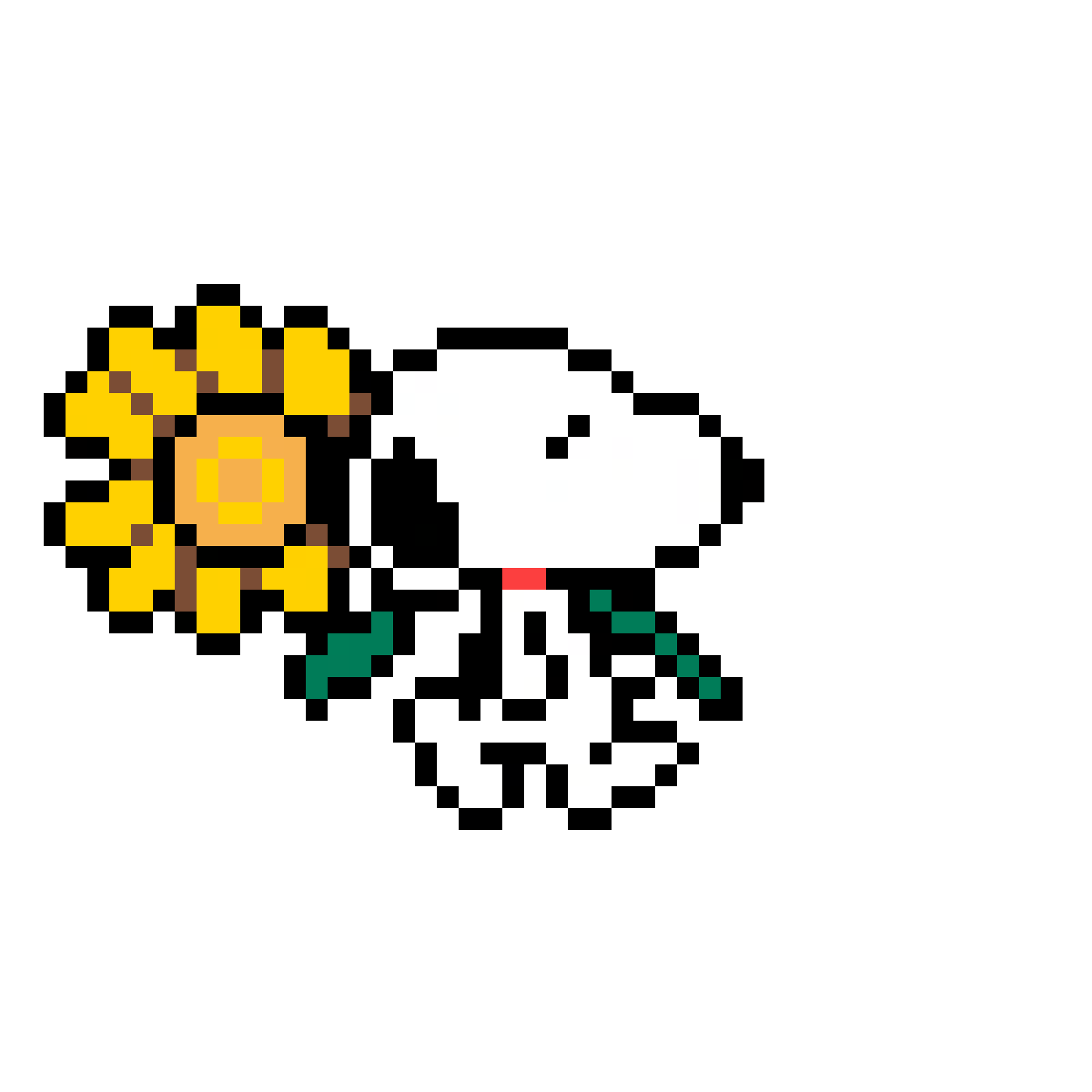 Pärlplatta mönster för Snoopy Flower