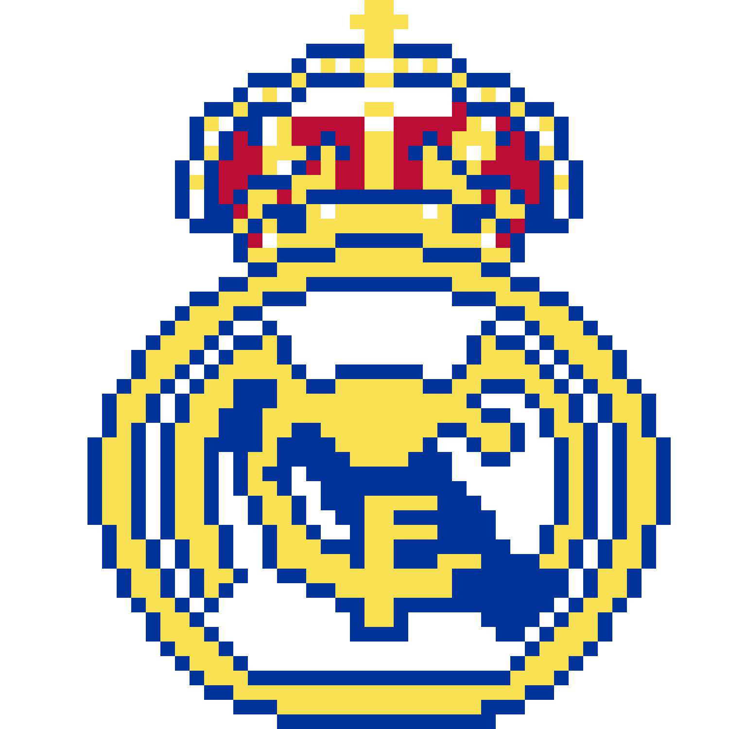 Pärlplatta mönster för Real madrid