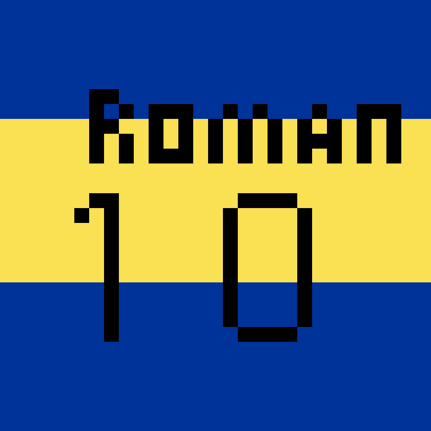 Pärlplatta mönster för Roman