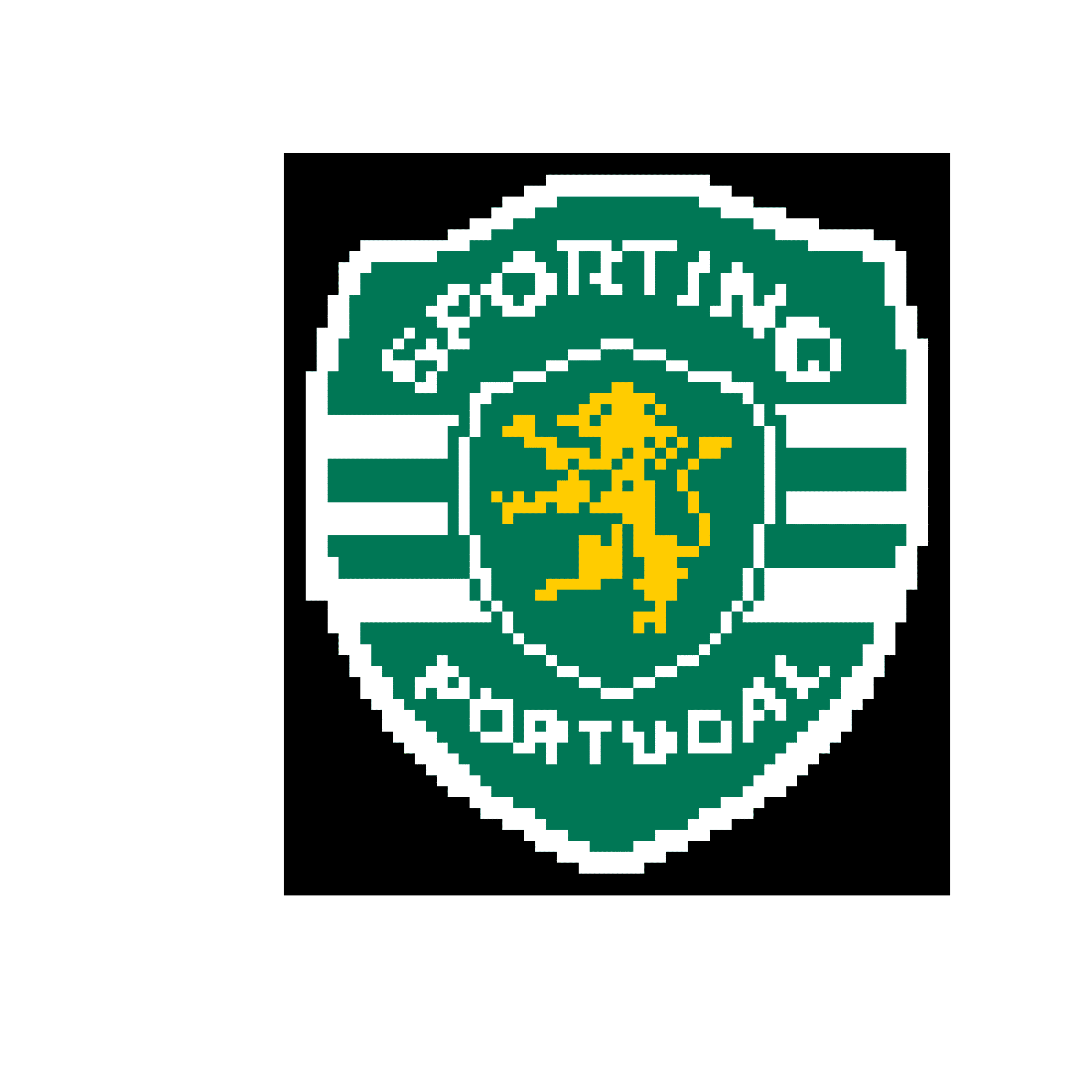 Pärlplatta mönster för sporting portugal