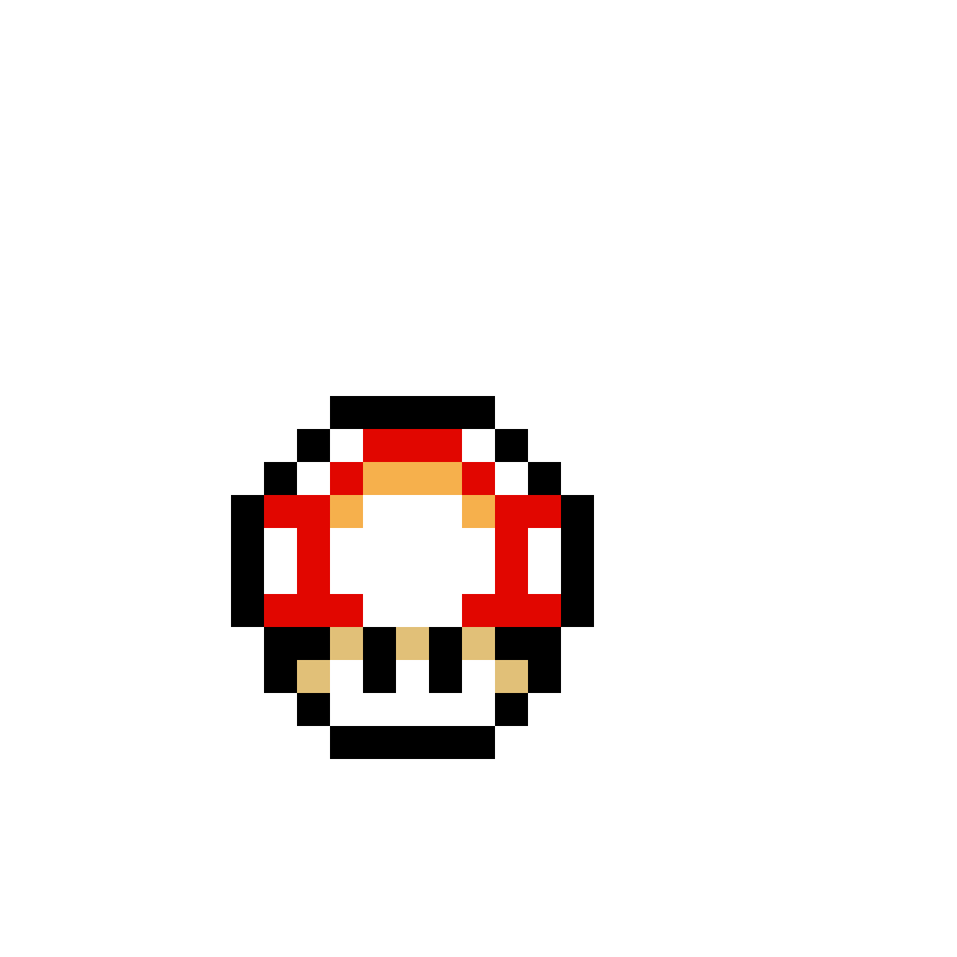 Pärlplatta mönster för honguito d mario bros