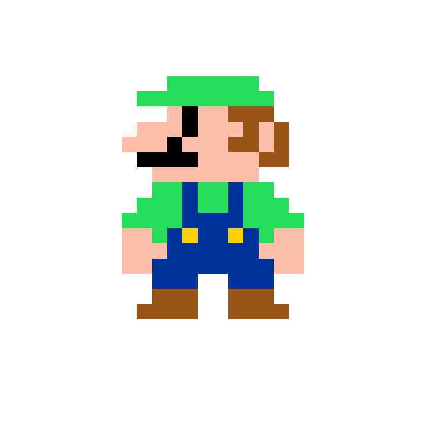 Pärlplatta mönster för Luigi