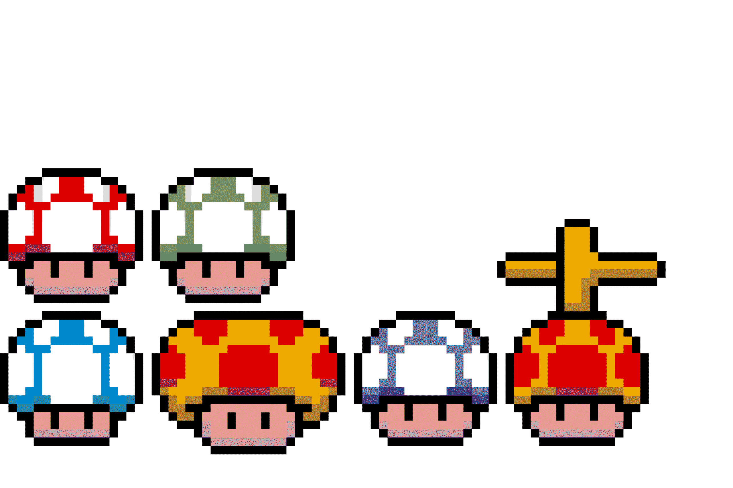 Pärlplatta mönster för power up av Mario 2 xd