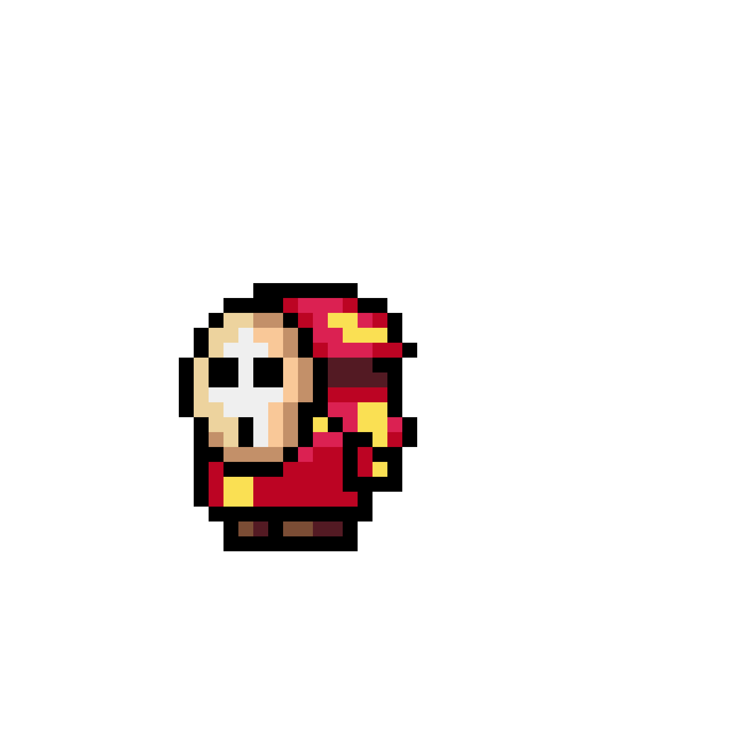 Pärlplatta mönster för Shy Guy